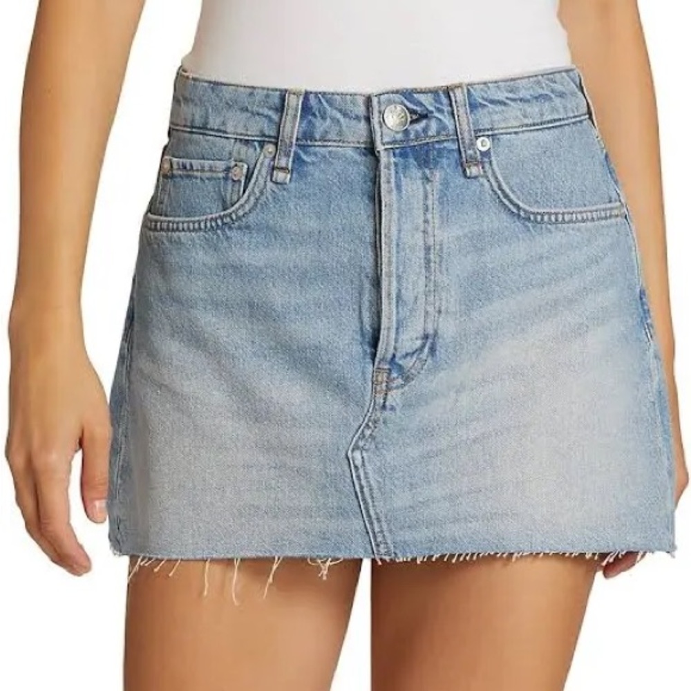 Rag & Bone "Bitty" Denim Mini Skirt